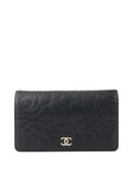 Chanel Black Camellia Wallet.