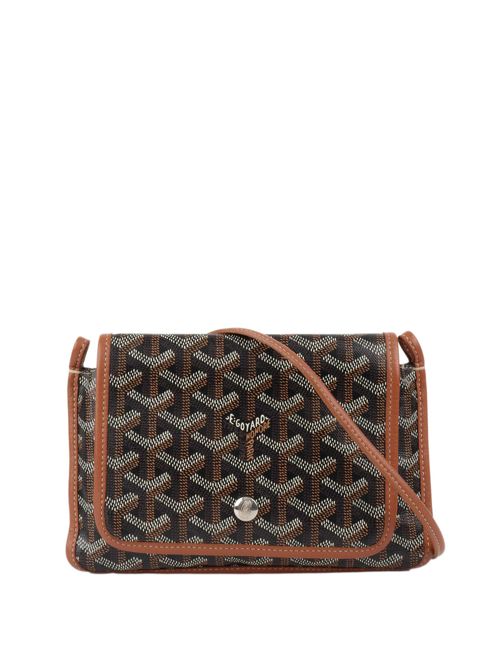 Goyard Black & Tan Plumet Pocket Wallet.