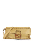 Fendi Vintage Senape Whipstitch Large Baguette