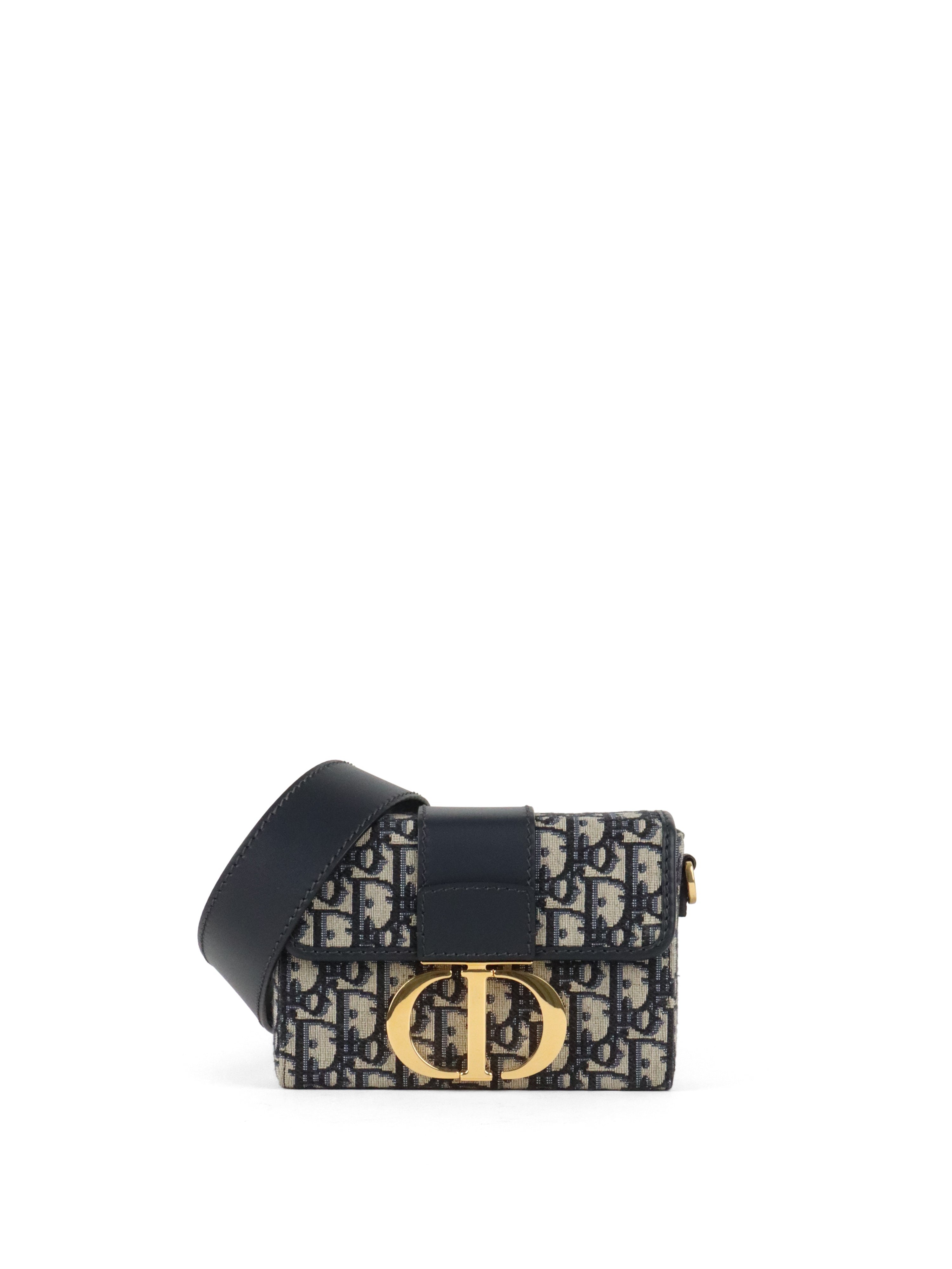 Dior Box 30 Montaigne Navy Oblique  Bag