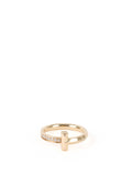 Tiffany and Co T1 Ring in Yellow Gold and Diamonds.