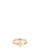 Tiffany and Co T1 Ring in Yellow Gold and Diamonds.