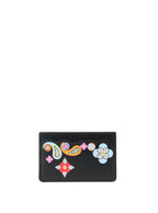 Louis Vuitton Black Epi Flower Remix Card Holder.