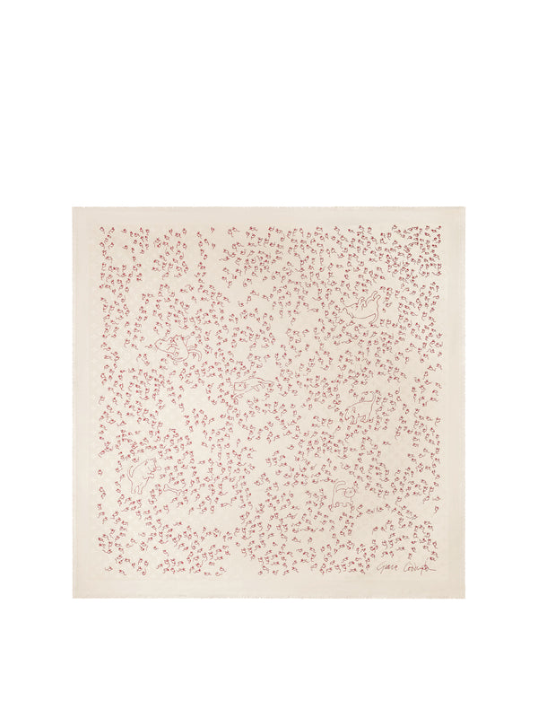 Louis Vuitton Beige LV Mice Monogram Classique Shawl
