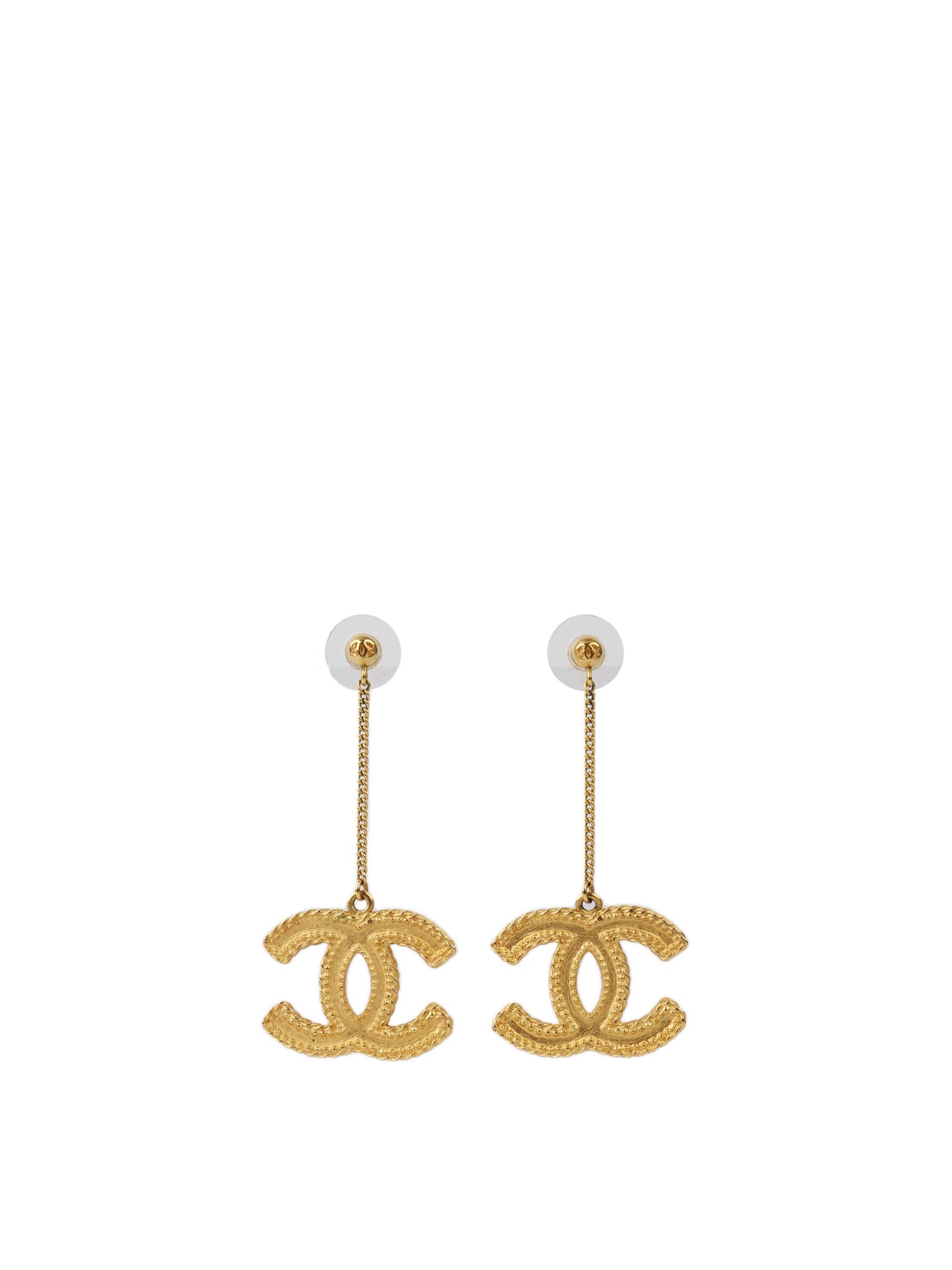 Chanel sale dangling earrings