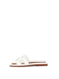 Hermes Oran Sandals White Size 37