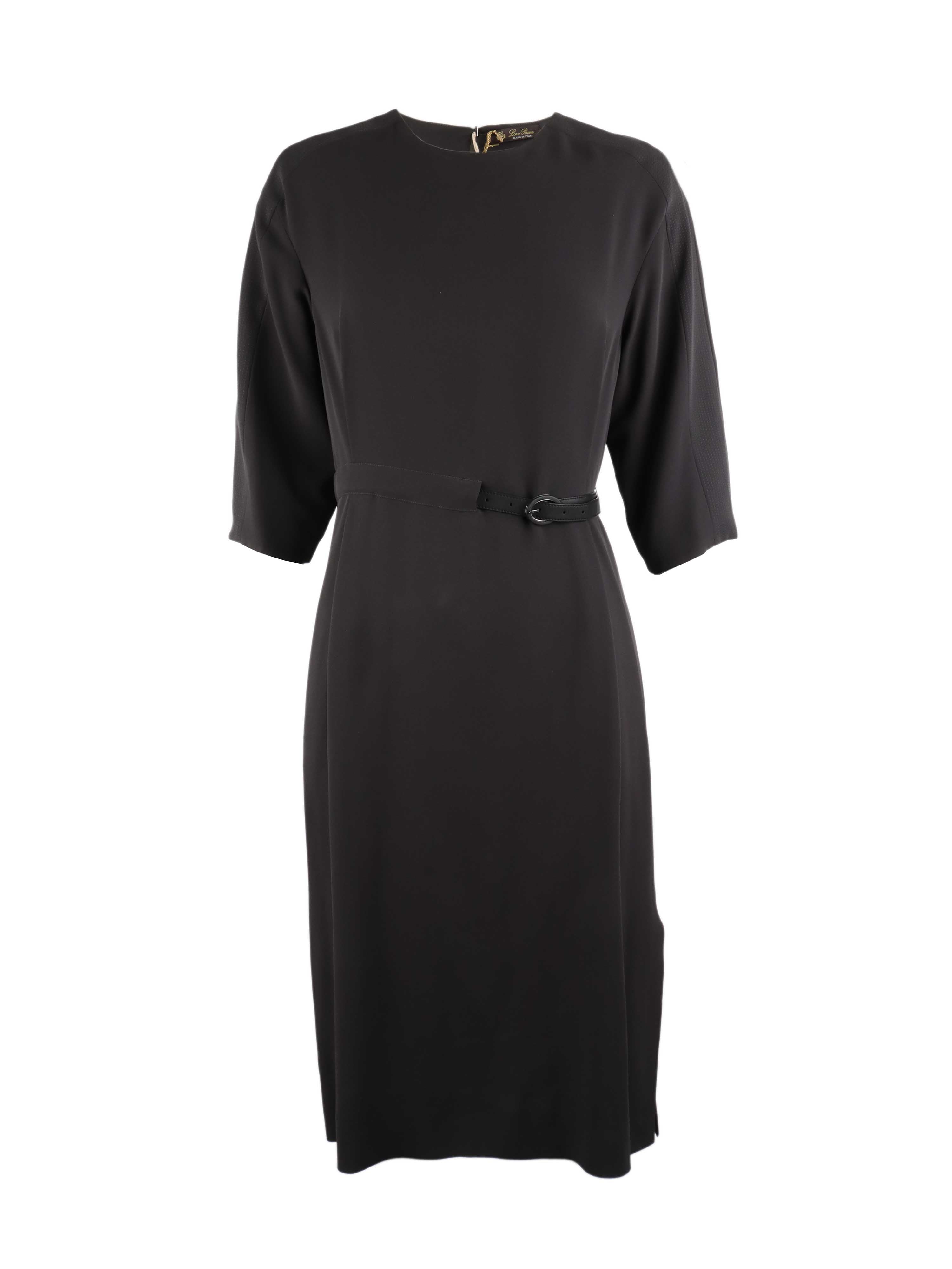Loro Piana Black Silk Dress.