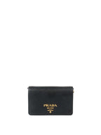 Prada Black Mini Saffiano Leather Bag.