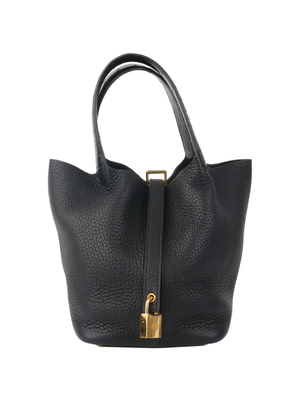 Hermes Picotin Lock 18 Touch Bag with Alligator Handle