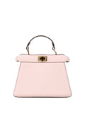 Fendi Peekaboo ISeeU Petite Pale Pink Padded Nappa Leather Bag.