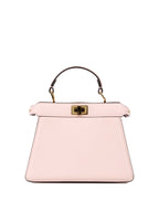Fendi Peekaboo ISeeU Petite Pale Pink Padded Nappa Leather Bag.