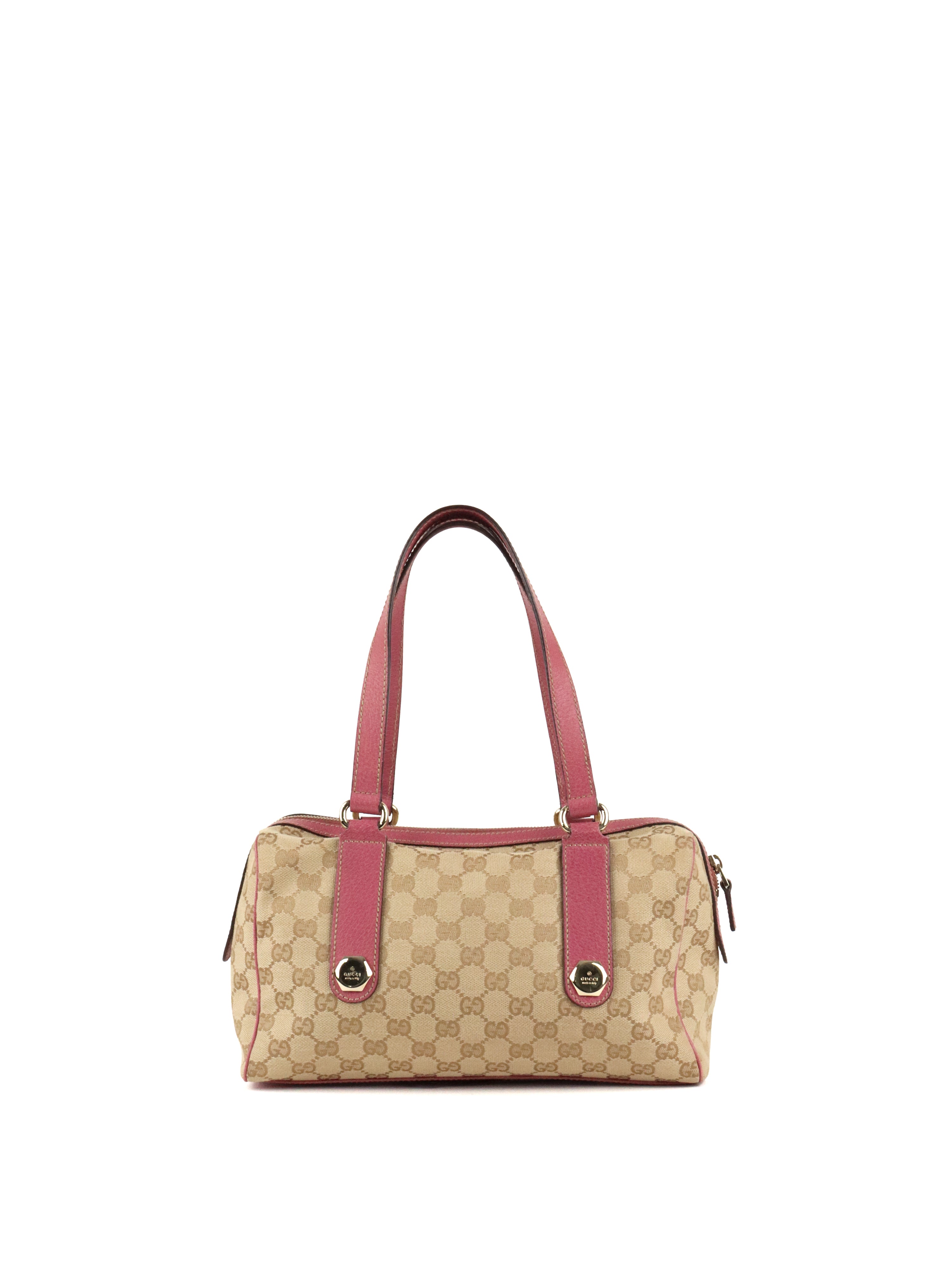 Gucci GG Ebony/Pink Charmy Boston Bag
