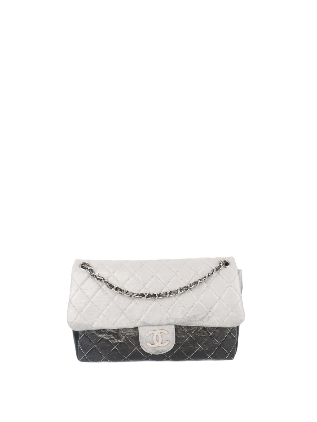 Chanel Melrose Degrade Jumbo Flap Bag SHW