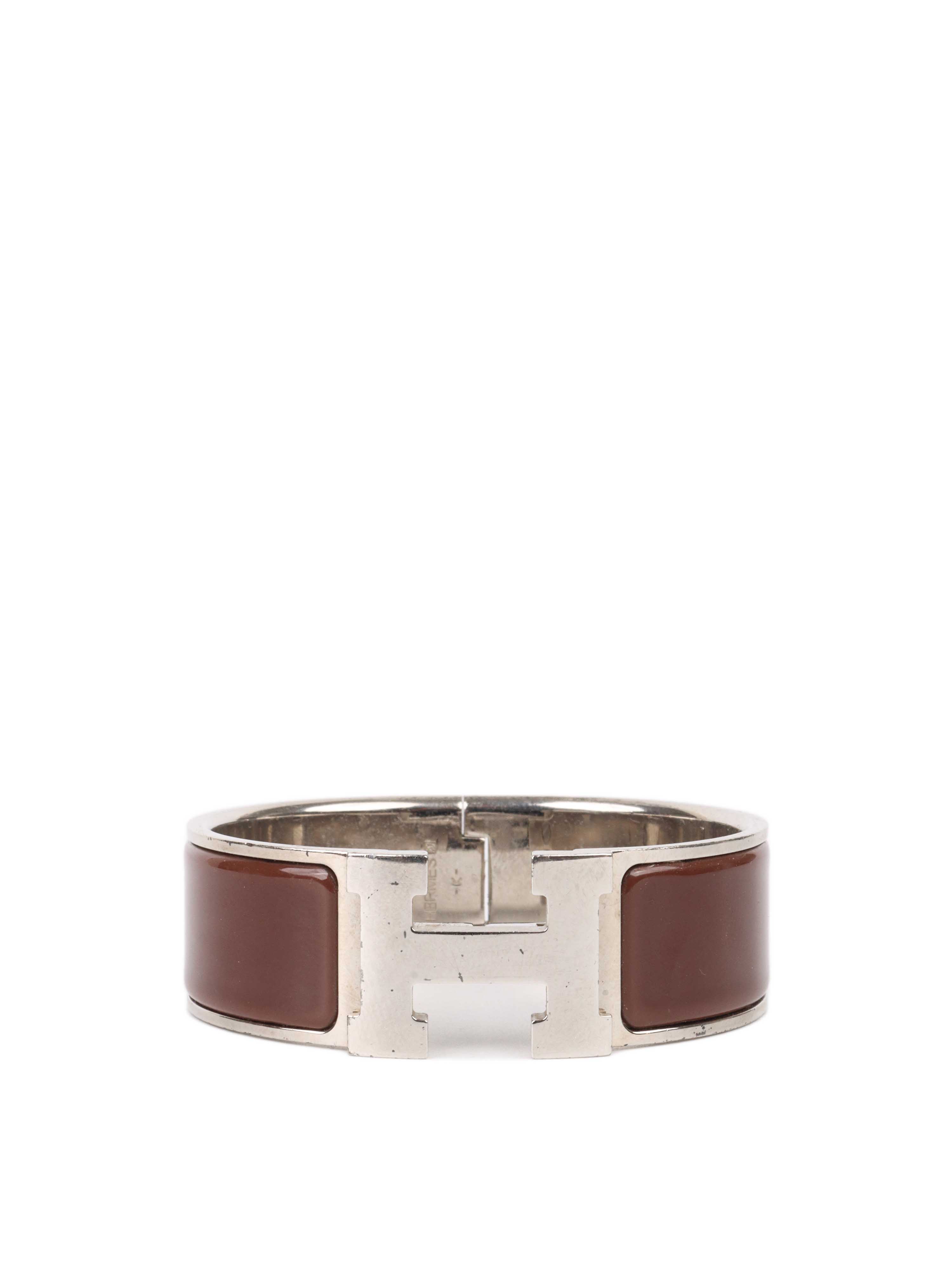 Hermes Clic Clac H Bracelet Brown PM.