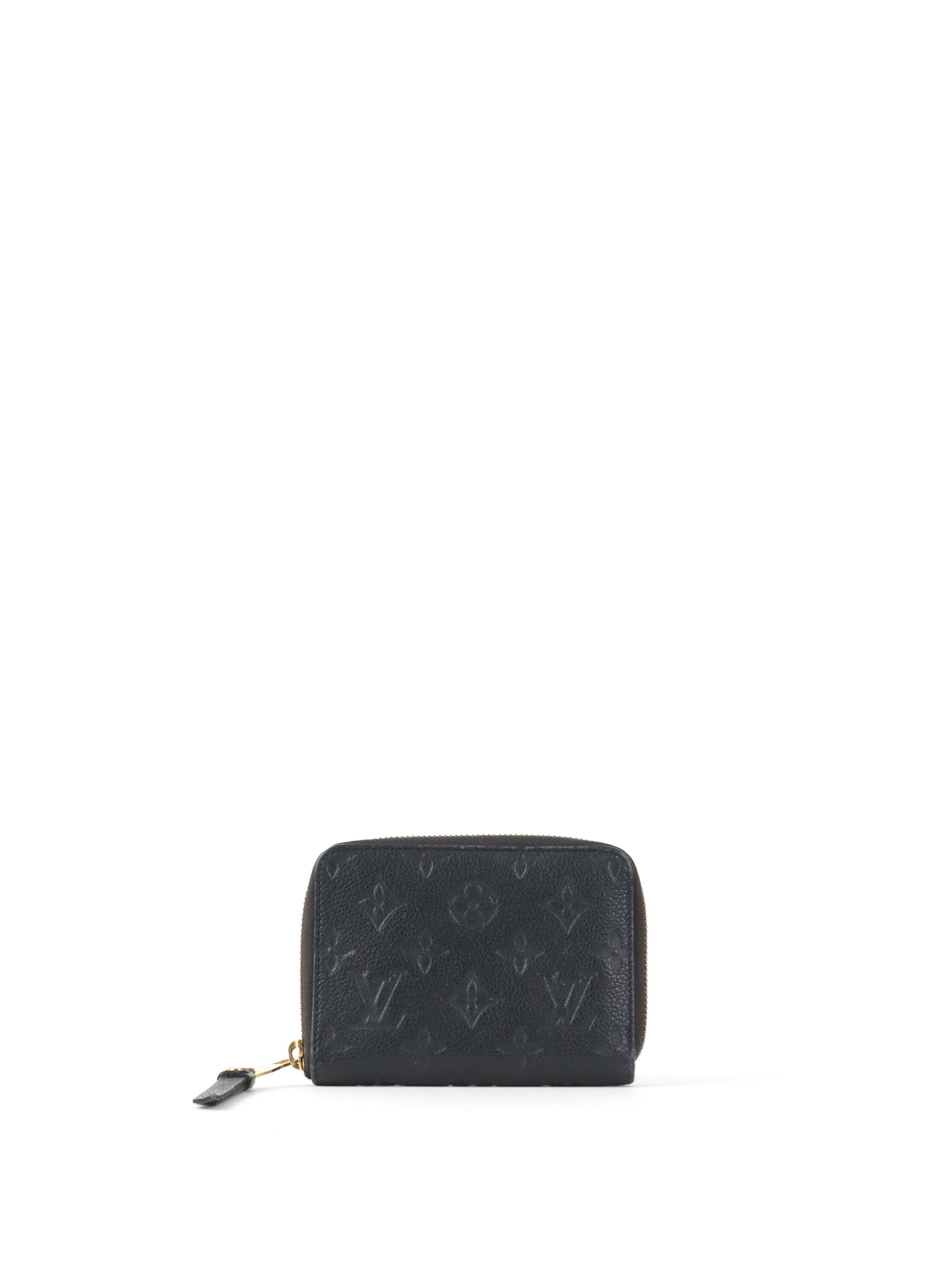 Louis Vuitton Black Empreinte Zippy Coin Wallet