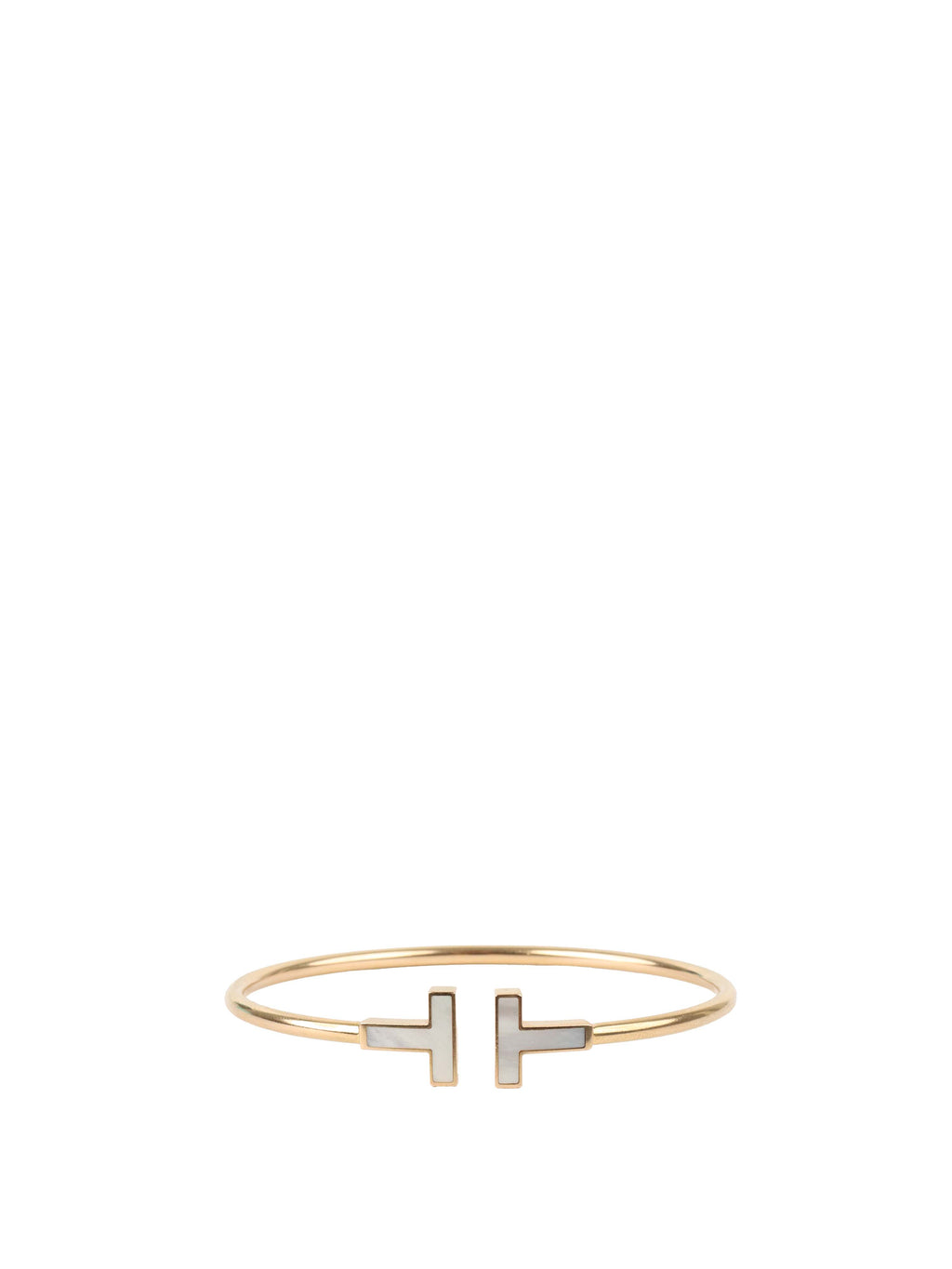 Tiffany&Co Wire Bracelet in Yellow Gold with Mother-of-pearl.