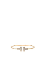 Tiffany&Co Wire Bracelet in Yellow Gold with Mother-of-pearl.