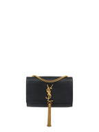 Saint Laurent Black Small Kate Tassel Shoulder Bag.