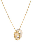 Hermes Gold and White O'Maillon Pendant Necklace
