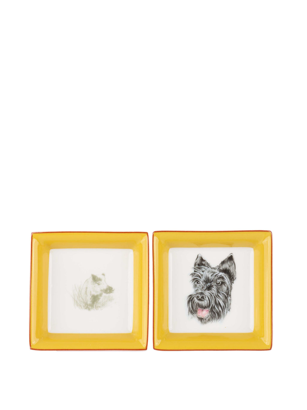 Hermes Vintage Puppy Plates.