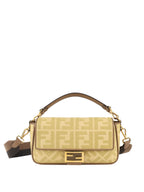Fendi Woven Rafia Vitello Baguette  Bag.