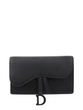 Dior Black Saddle Belt Pouch.