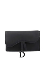 Dior Black Saddle Belt Pouch.