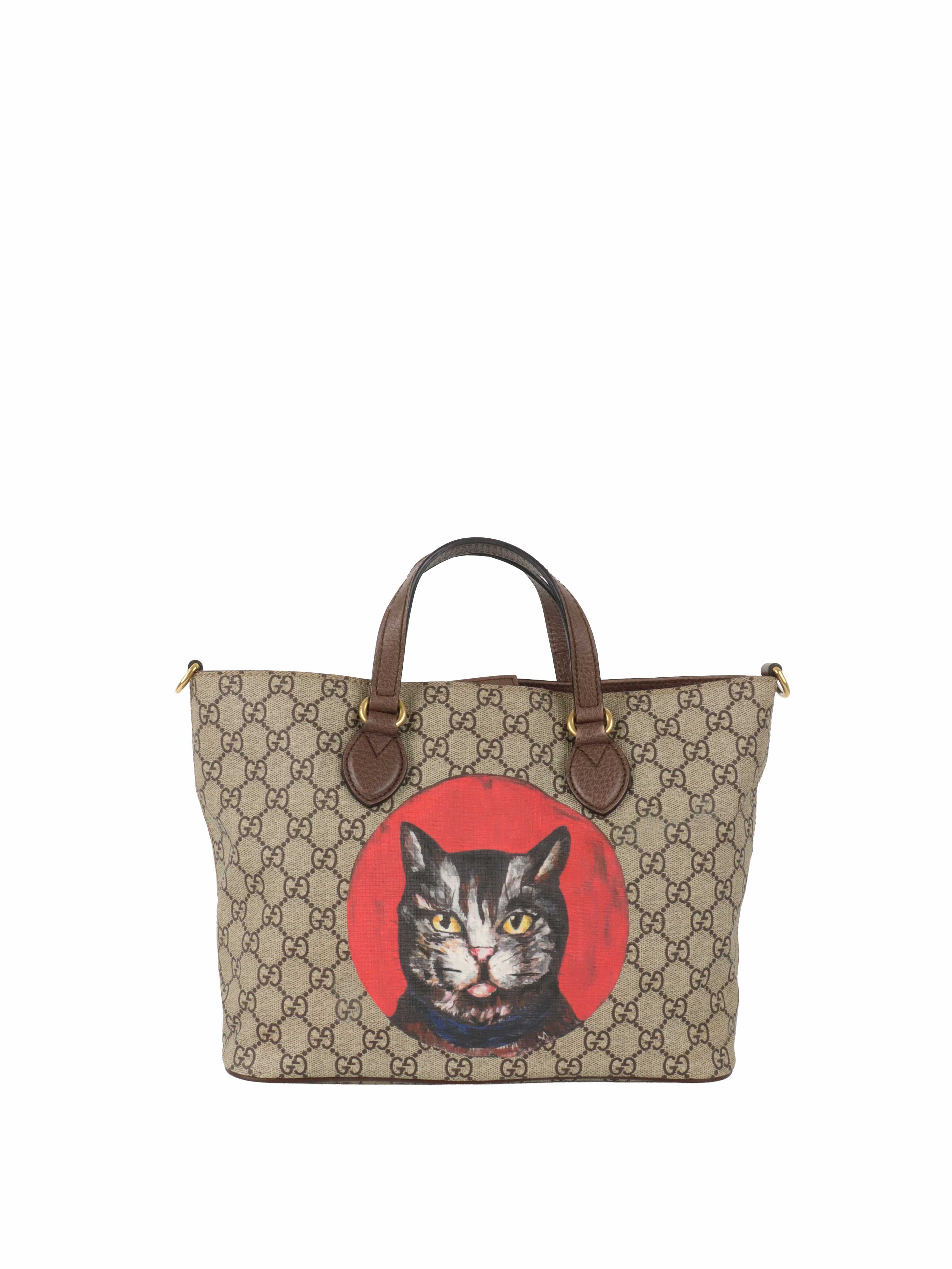 Gucci Small Supreme Mystic Cat Tote
