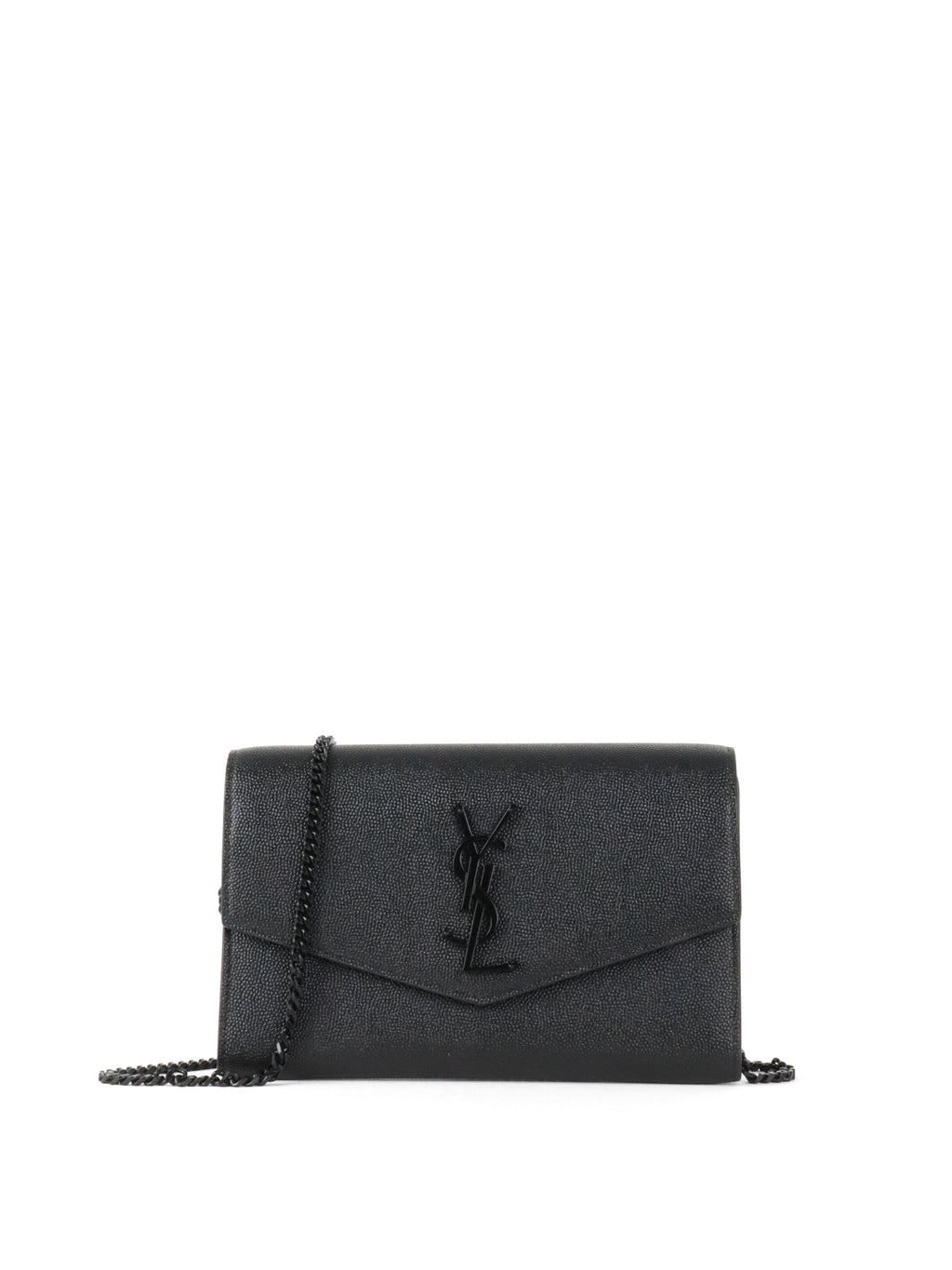 Saint Laurent Black Uptown Chain Wallet.