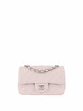 Chanel Light Pink Mini Rectangular Classic Flap SHW.
