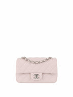 Chanel Light Pink Mini Rectangular Classic Flap SHW.