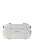 Dior x RIMOWA Silver Personal Clutch Case.