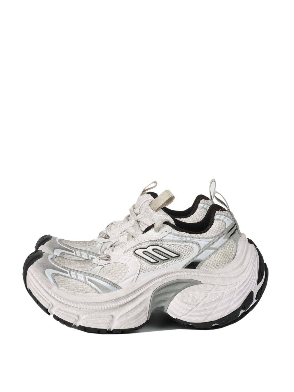 Balenciaga White & Grey 10XL Sneakers.