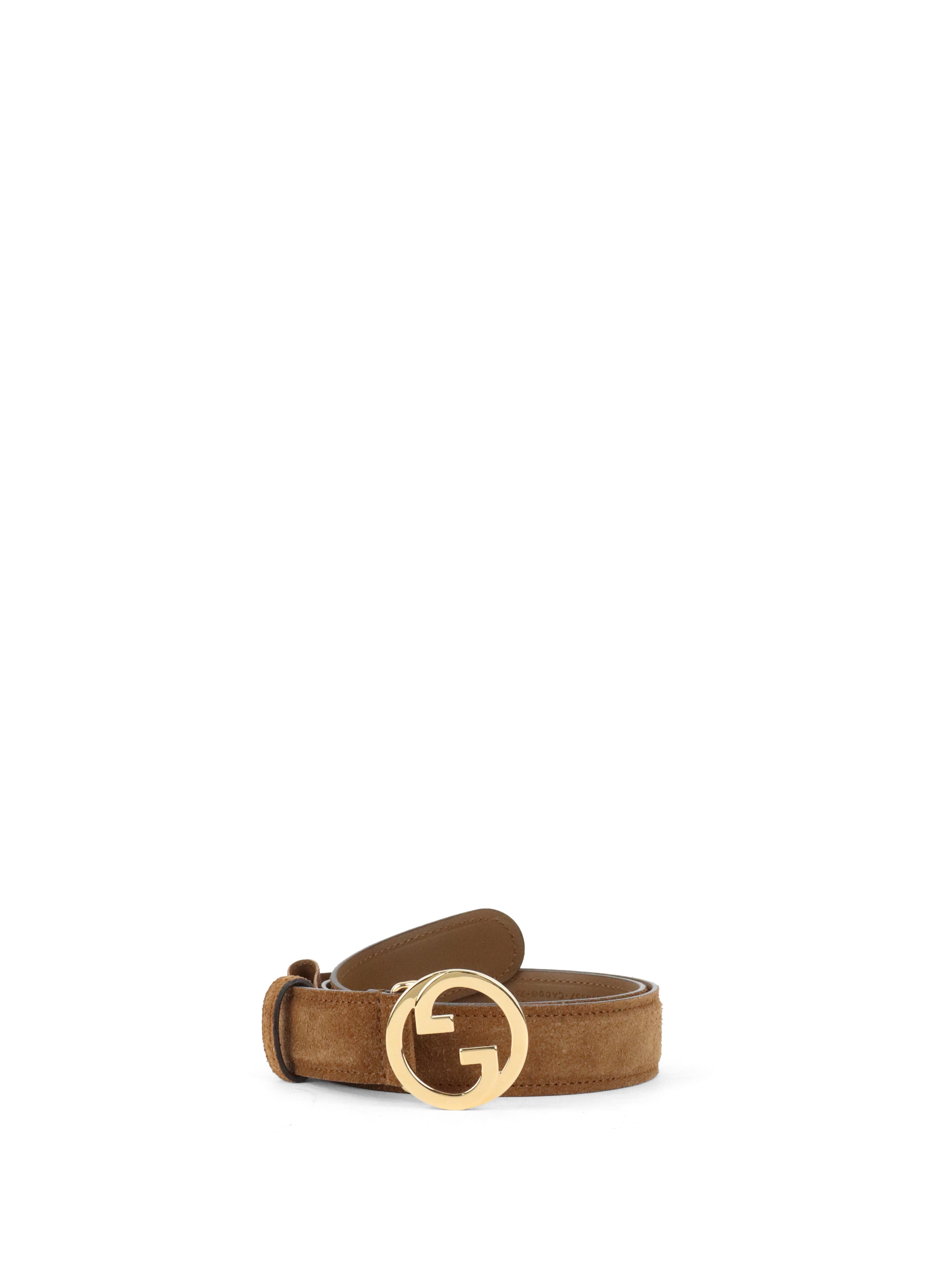 Gucci Blondie Tan Suede Belt Size 75