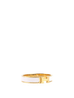 Hermes Blanc Clic H Bracelet.