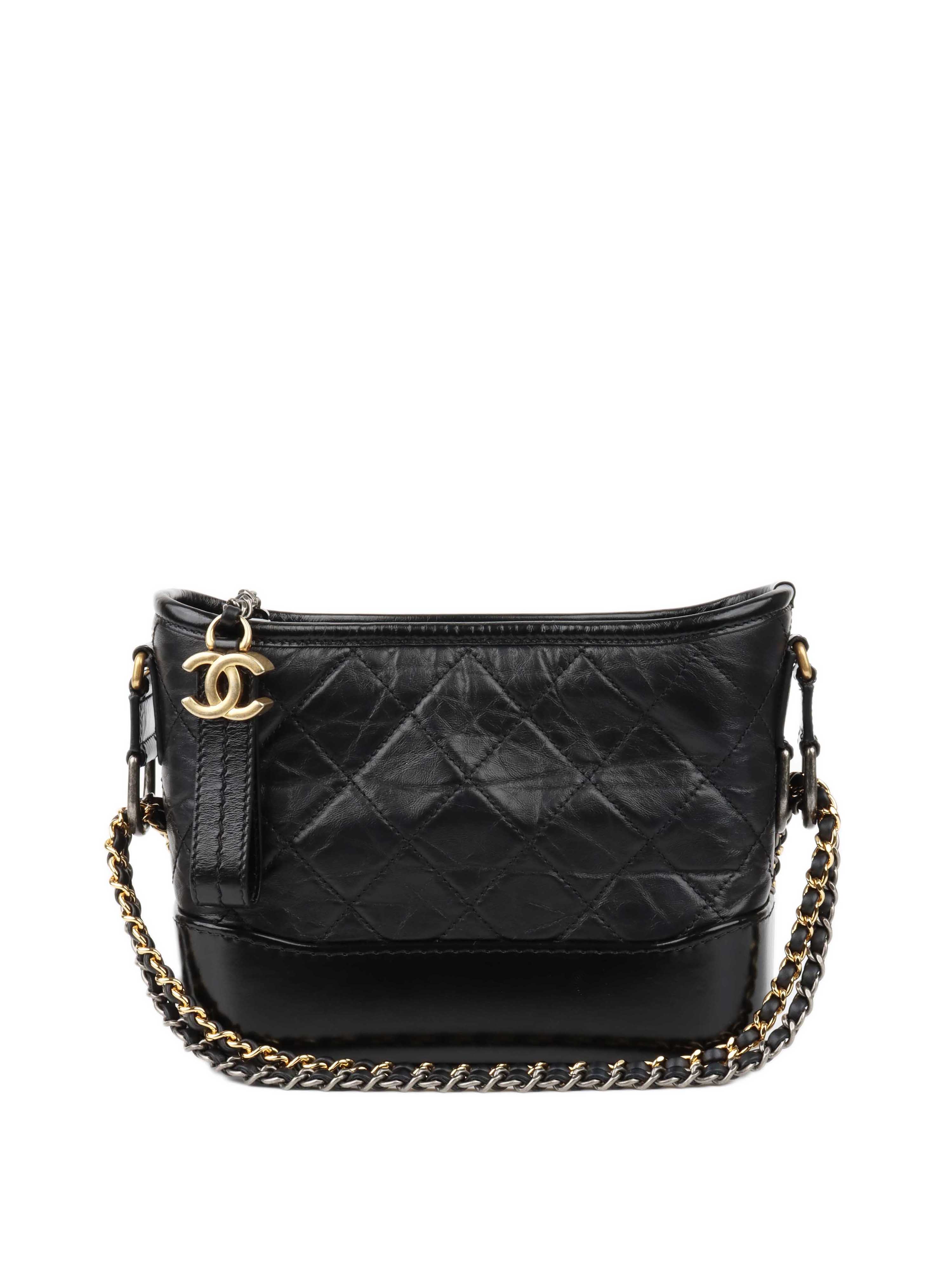 Chanel Small Black Gabrielle Shoulder Bag.
