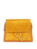 Chloe Medium Suede Mustard Faye Bag.