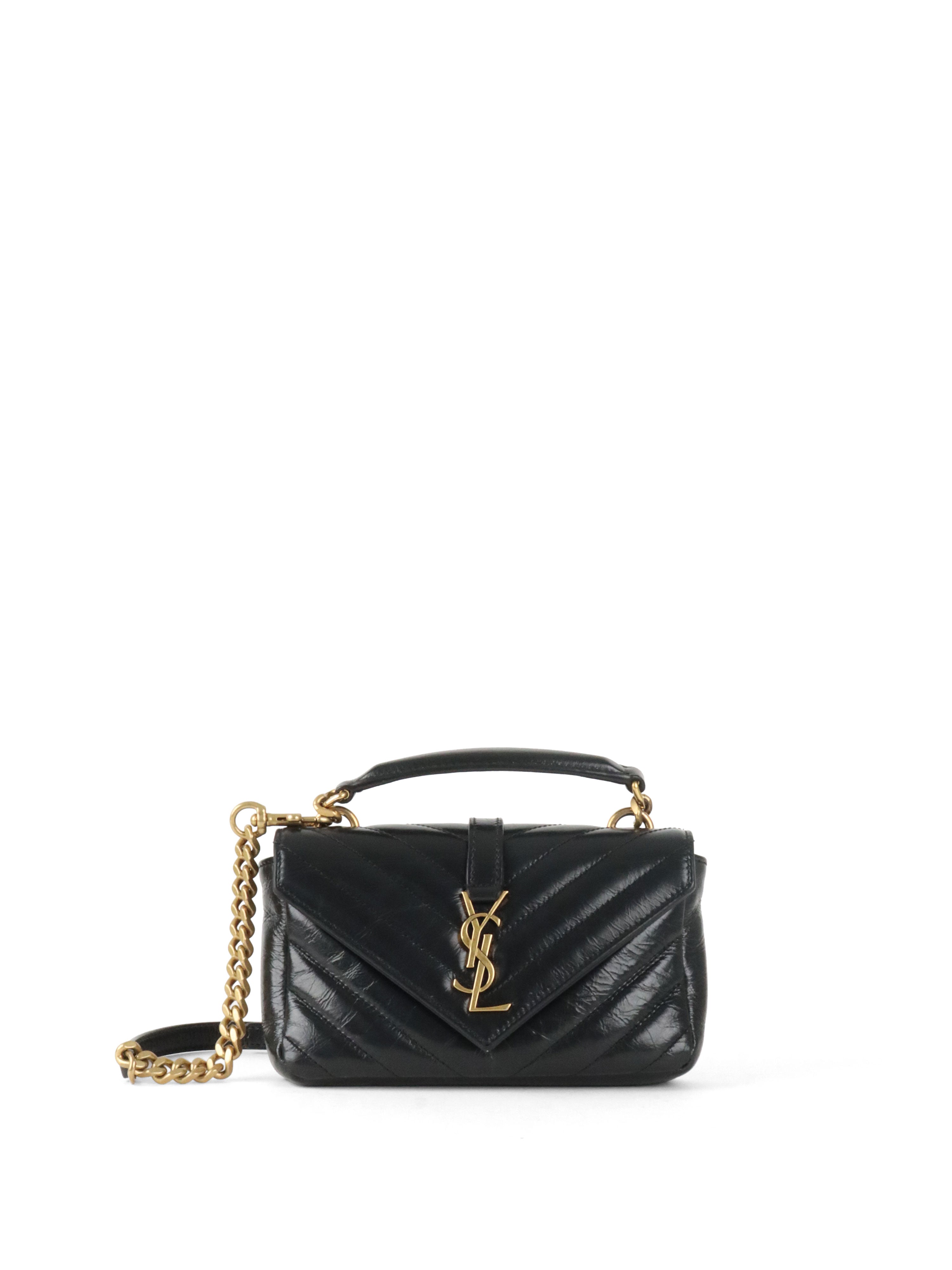 Saint Laurent Black College Mini Chain Bag