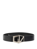 Versace Black Leather Belt.