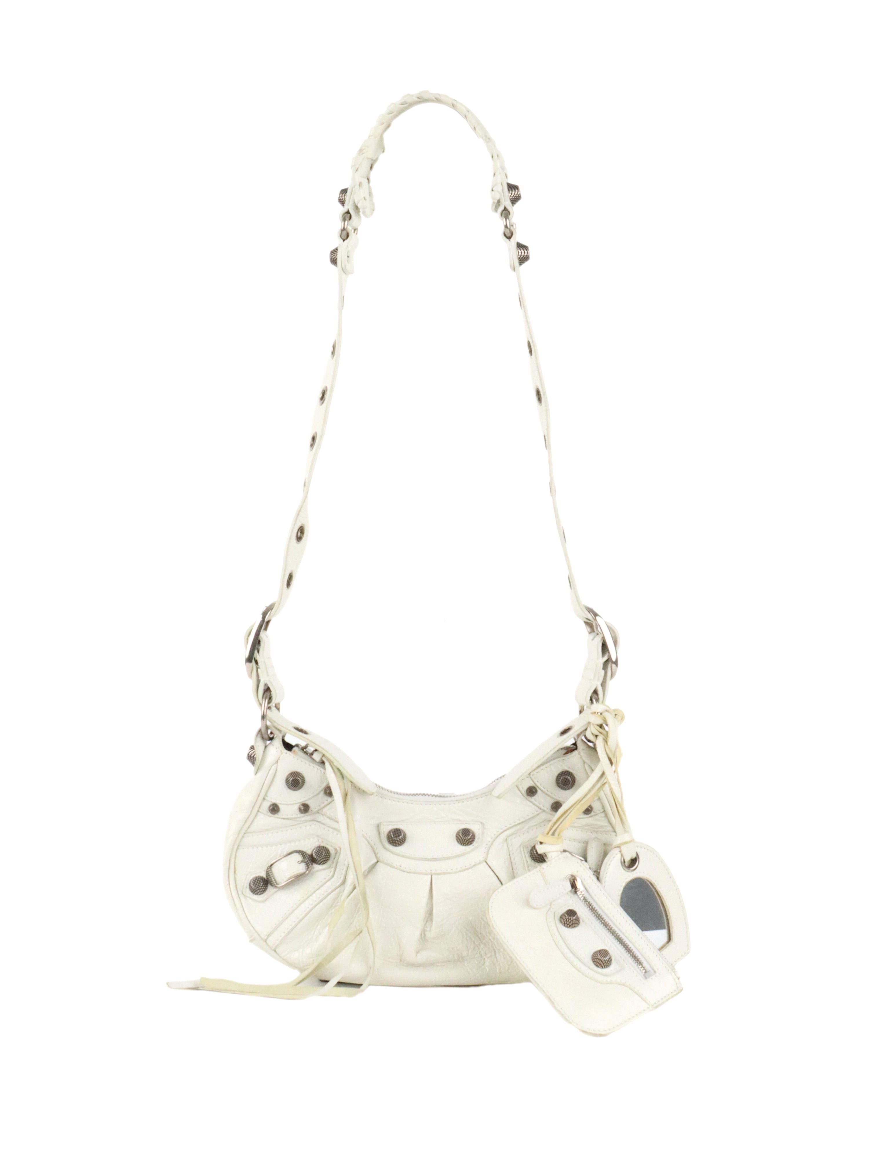 Balenciaga White Le Cagole XS Bag