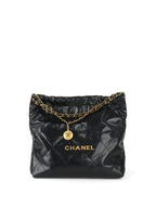 Chanel 22 Medium Black Bag.