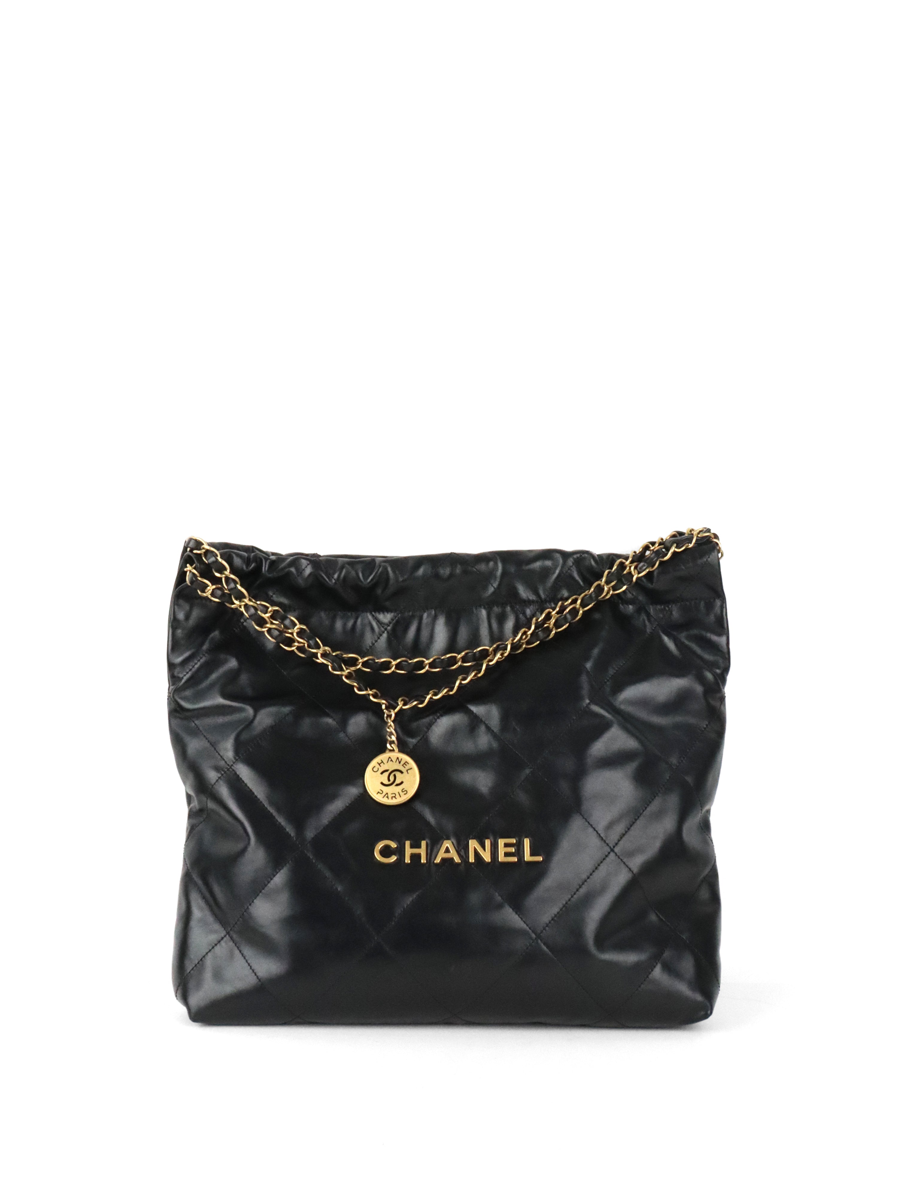 Chanel 22 Medium Black Bag.