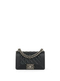 Chanel Black Caviar Boy Wallet On Chain GHW