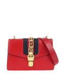 Gucci Red Medium Sylvie Bag.