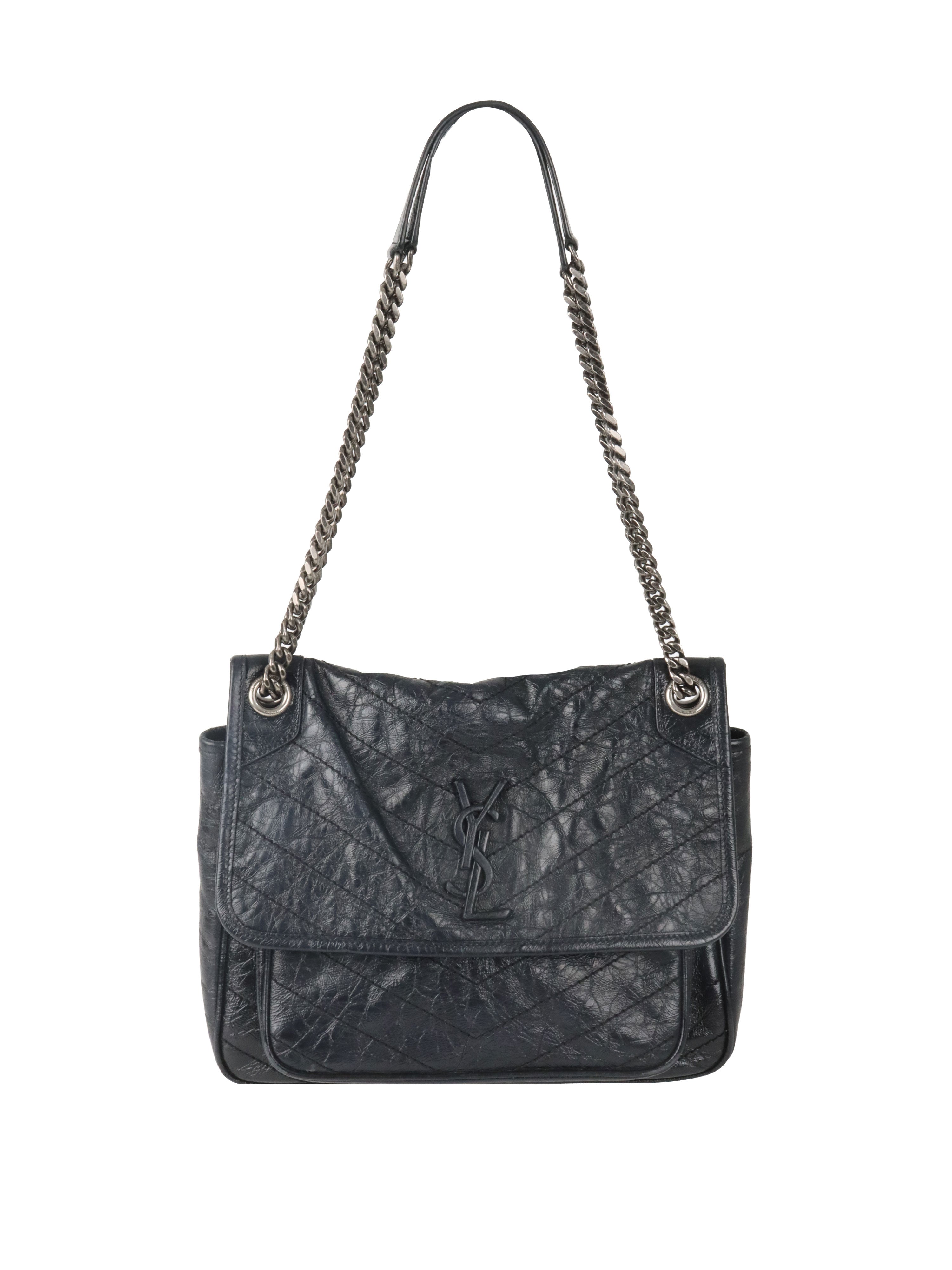 Saint Laurent Black Medium Niki Bag.