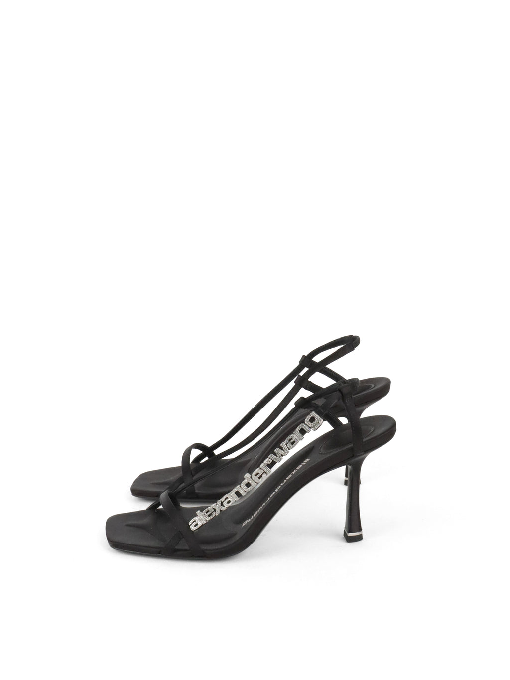 Alexander Wang Black Ivy Logo Strap Sandal