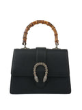 Gucci Black Dionysus bag with bamboo handle.