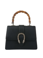 Gucci Black Dionysus bag with bamboo handle.