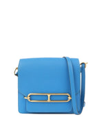 Hermes Mini Roulis Bag in Bleu Hydra GHW.
