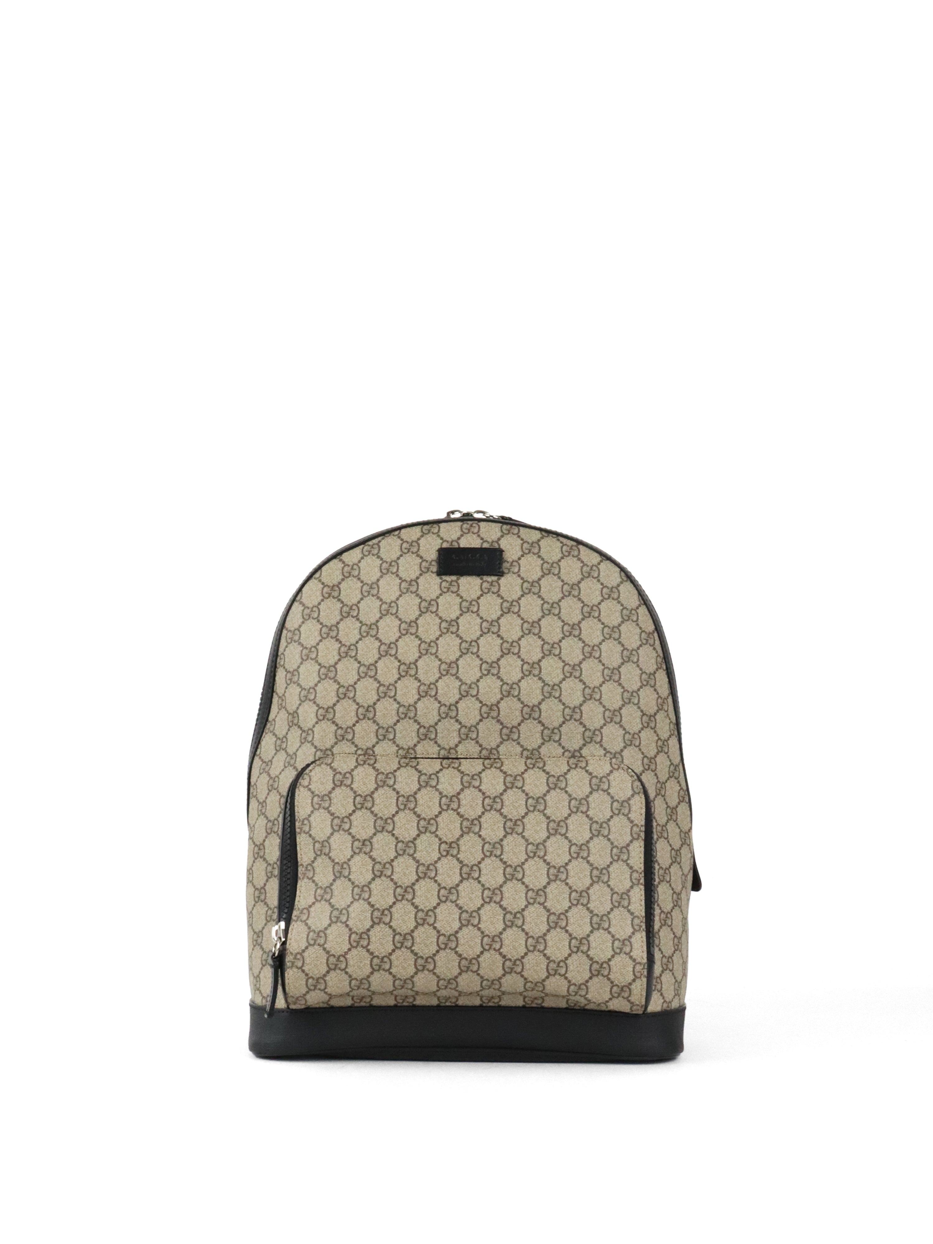Gucci Large Ebony GG Supreme Backpack
